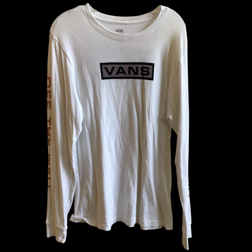 Vans White Long Sleeve Graphic T-Shirt Men’s size XL